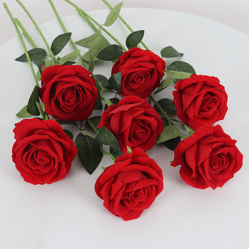 Искусственная фланелевая роза День Святого Валентина домашняя свадебная декорация искусственная роза стена водопад