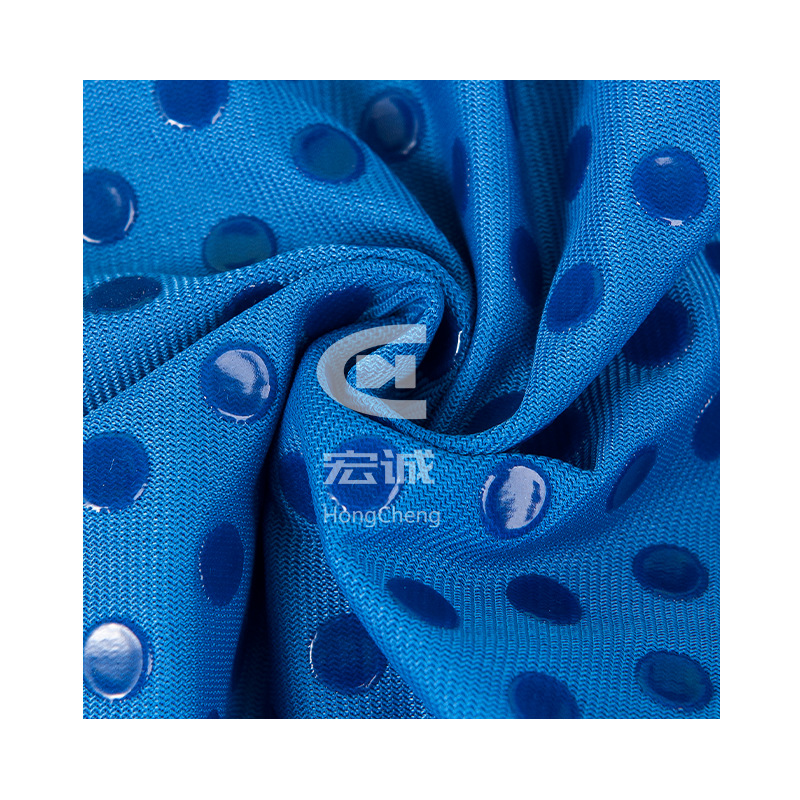 Silicone Drop Plastic Printing Slip Cloth Processing Custom Plastic Living Room Slip Cloth Fashion Blue Spring and Summer Slip Cloth