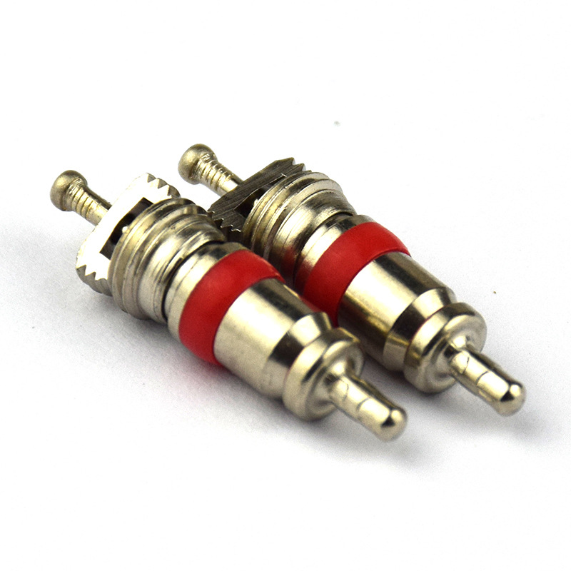 Automobile motorcycle bicycle tire American valve core zinc alloy material