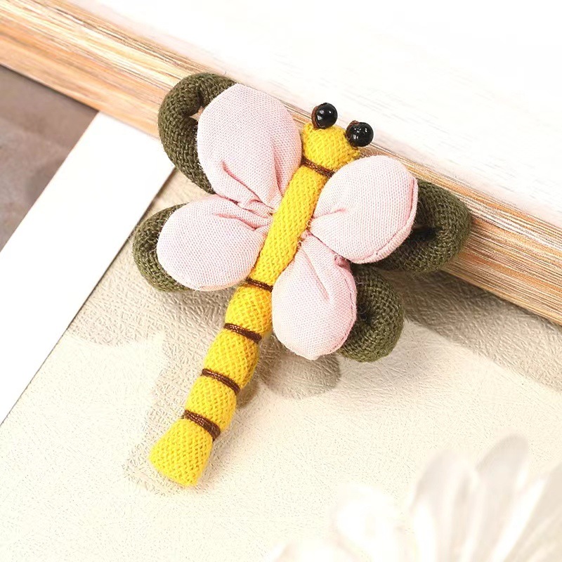 New Fabric Dragonfly Brooch Cartoon Animal Accessories Pendant DIY Cute Japanese Bag Accessories Accessories