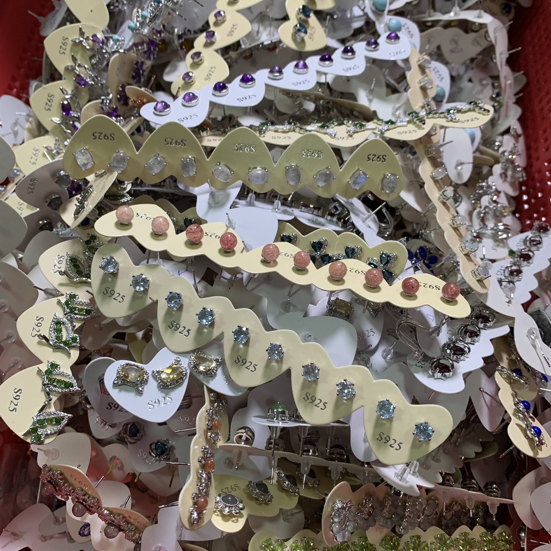 Special Inlay Ring for Live Broadcasting Men's and Women's Earrings Earrings Bracelet Necklace 925 Silver