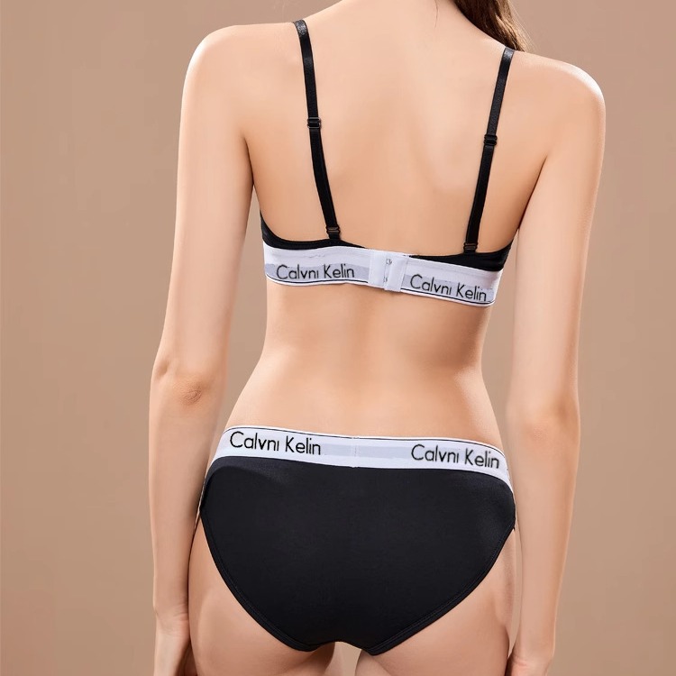 Pure Cotton Camisole Comfortable Small Breast Push-Up Breast Pad Women's Intimates Set Triangle Four-Corner Pure Cotton Shorts Oxck