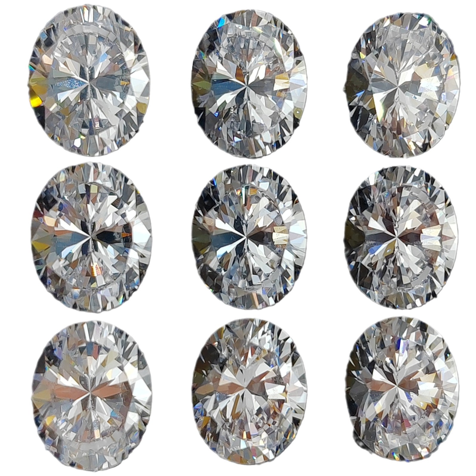 Egg-Shaped Os Oval Guitai Material 5Aspg Cut Zircon Cubic Zirconia Loose Stone