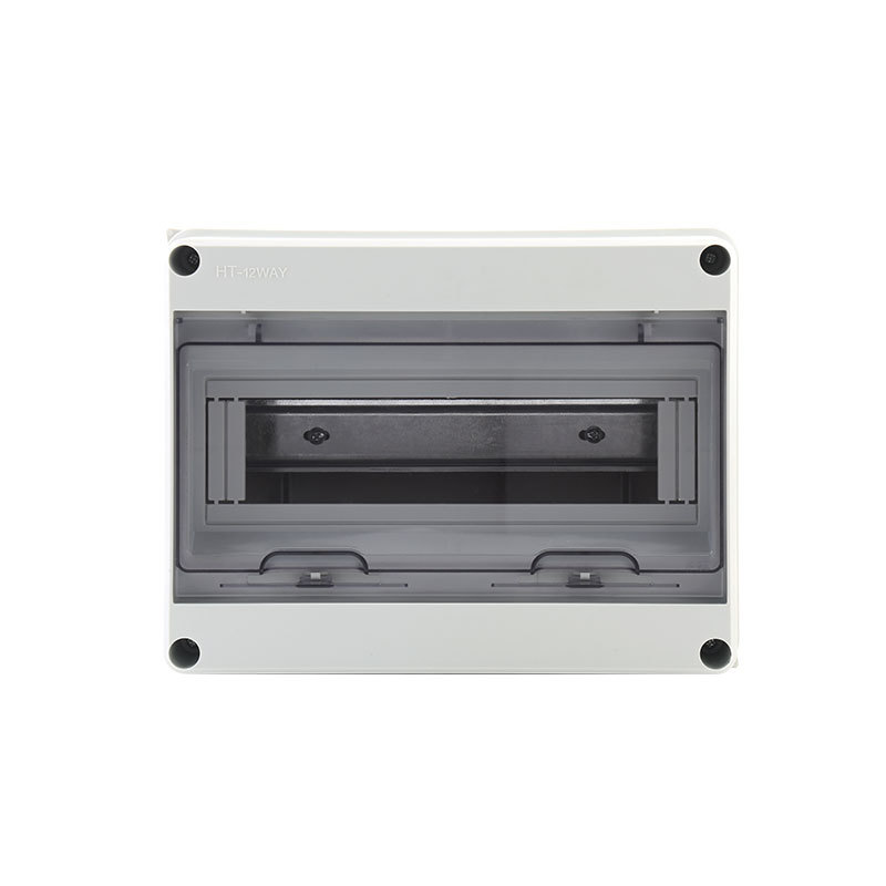 Manufacturer Supplies Ht-12 Waterproof Switch Box Outdoor Plastic Rainproof Distribution Box Circuit Box Outdoor Empty Distribution Cabinet