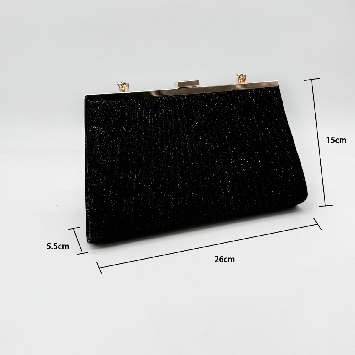 Factory Direct cross-border new light luxury European and American style evening bag New pleated bag socialite party clutch Women's bag