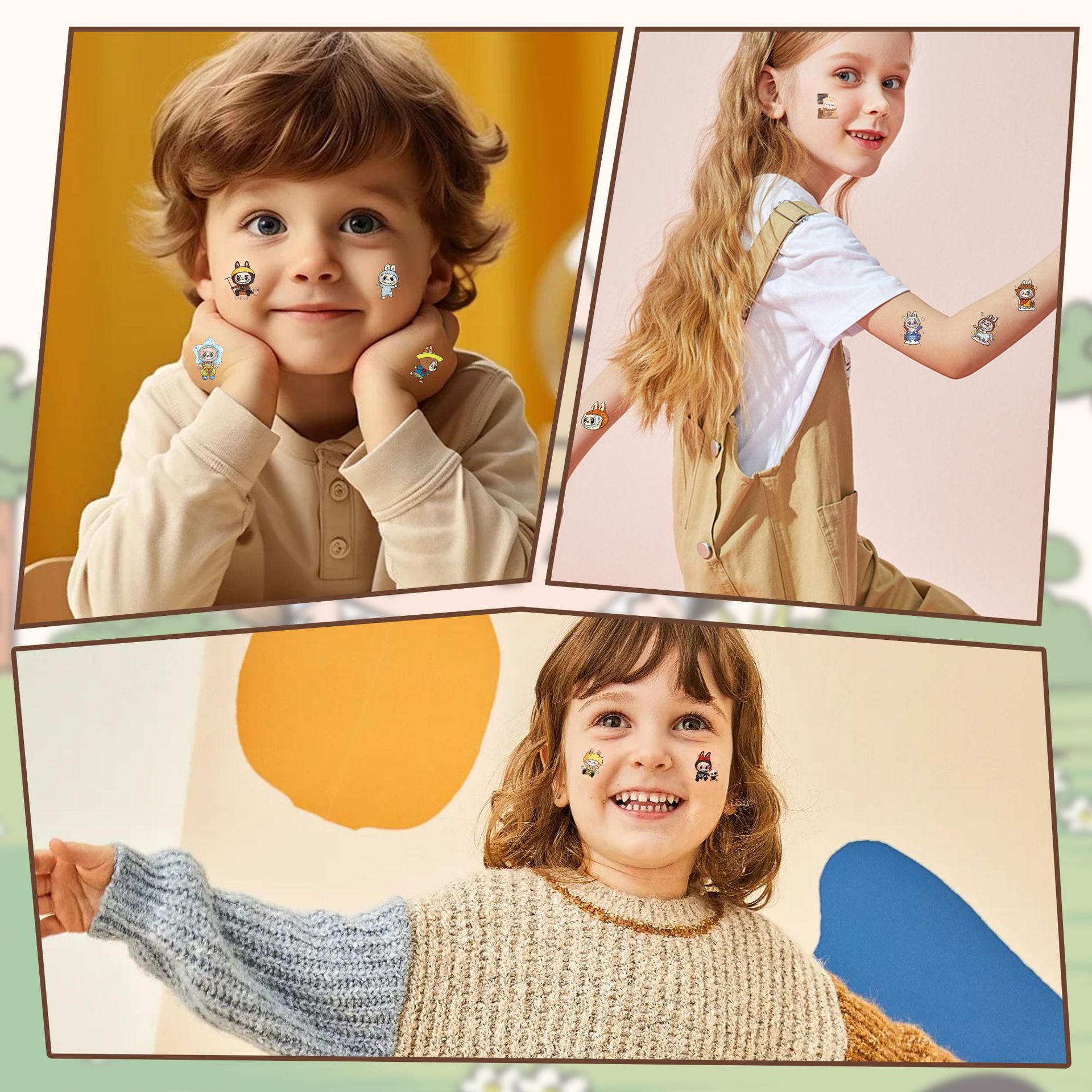 Cross-border Hot Sale Kapibala Small Capybara Tattoo Waterproof Cute Cartoon Party Arm Decorative Tattoo Stickers