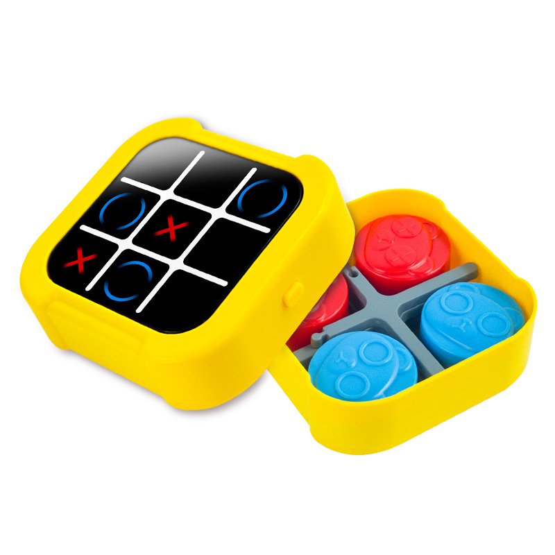 Cross-border tremolo with electronic tic-tac-toe children's toys Gobang multi-function chessboard all-in-one game wholesale