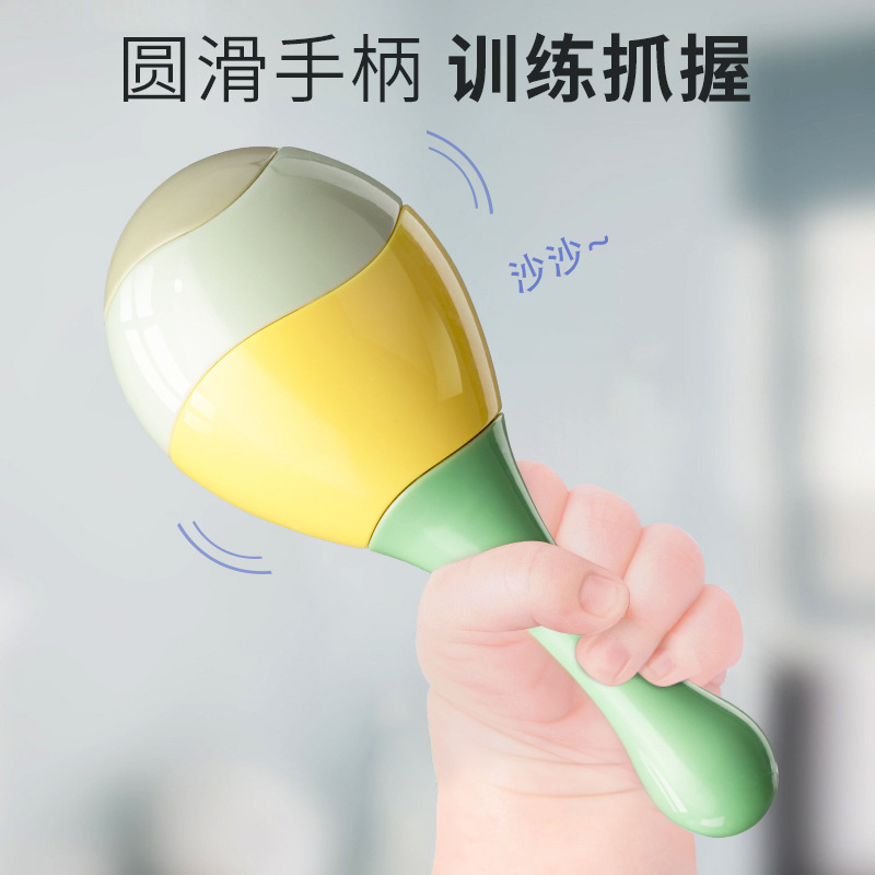 Baby Toys 0-1 Years Old Early Education Rattle Newborn Children 6 Months Baby Grasp Training Sand Hammer 3 Hand Rattle