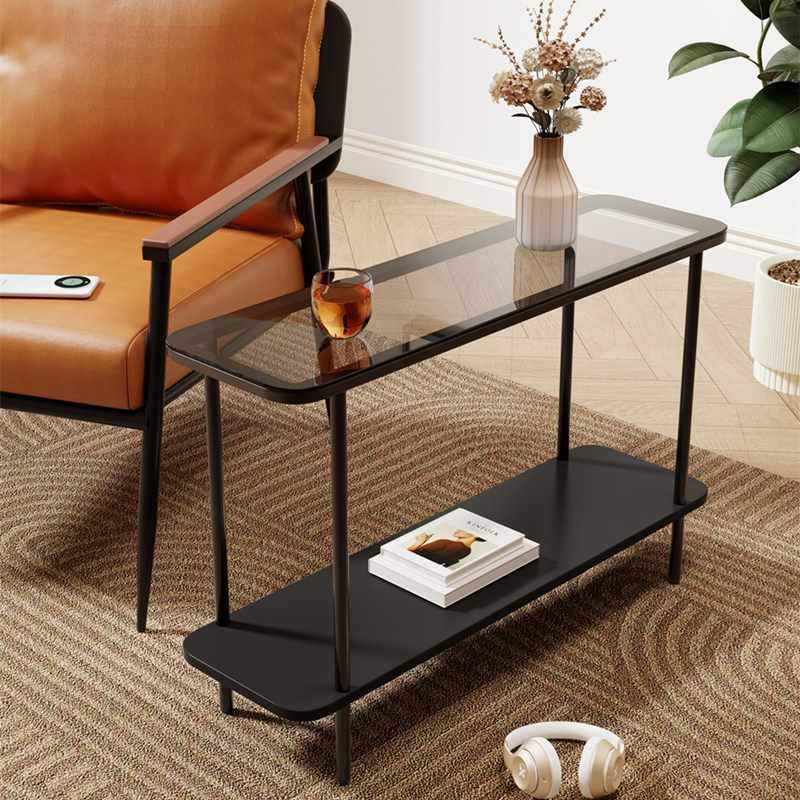 ✅ Extremely Narrow Sofa Side Table Simple Leisure Chair Small Table Accessible Luxury Home Sandwich Corner Table Bedside Table Small Tea