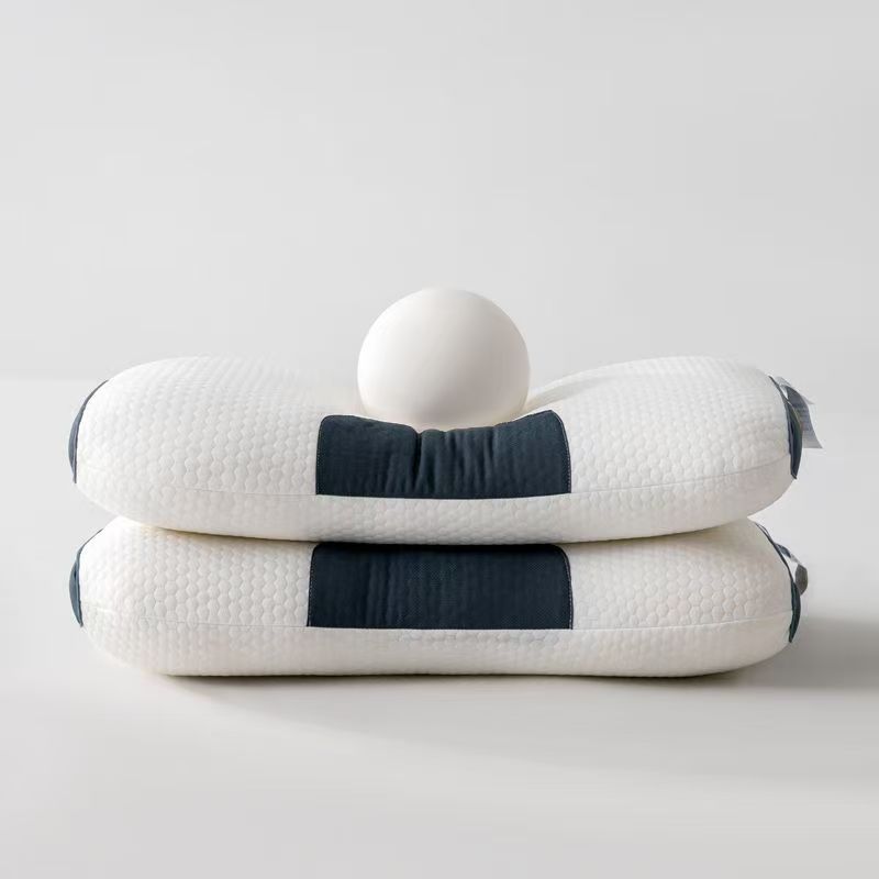 Shusi Man Pillow Core 2025 New 3D Knitted Partitioned Neck Pillow Ergonomic Positioning Partition