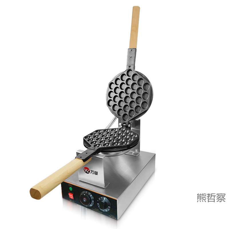 Wanzhuo Hong Kong Egg Waffle Machine Commercial Electric Heating Gas Egg Pancake Pan to Make Egg Waffle Machine Pancake Machine Fully Automatic
