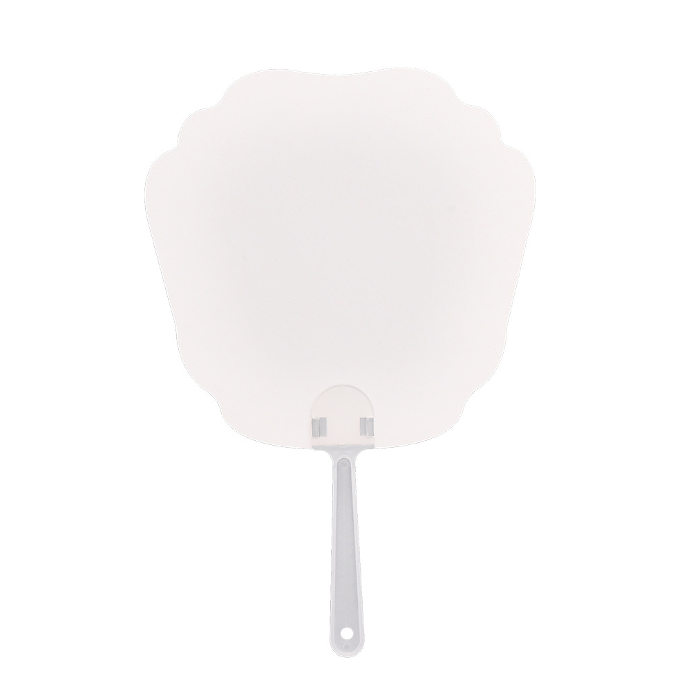 Children's Handmade DIY Graffiti Fan Cute Alien Blank Painting Small Fan Kindergarten Painting Fan Small Gift