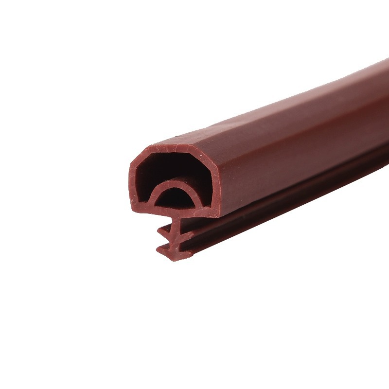 Wooden door sealing strip windproof and sound insulation wooden door card slot type sealing strip anti-collision rubber strip bedroom door solid wood door anti-collision strip