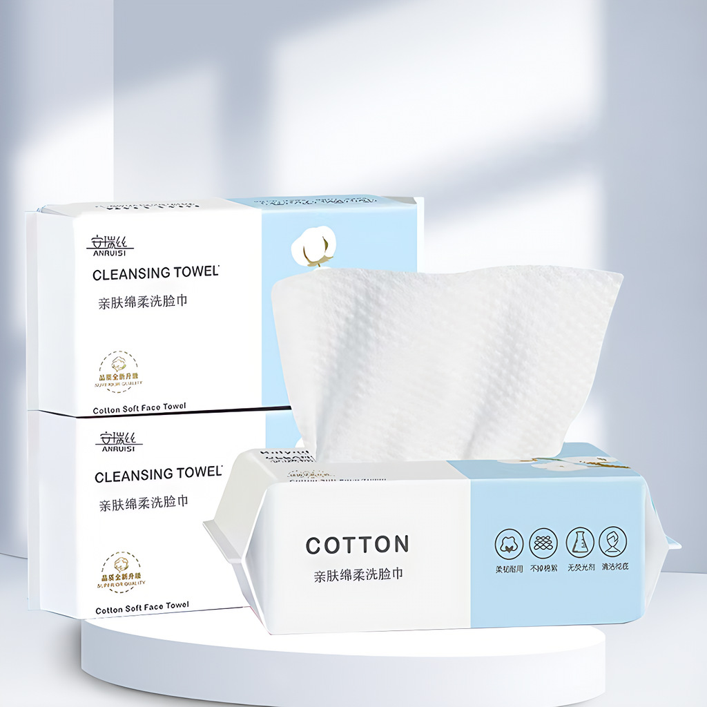 Face Wash Towel, Disposable Thickened Pearl Pattern Cleansing Towel, Removable Type, Beauty Salon Makeup Remover, Face Towel
