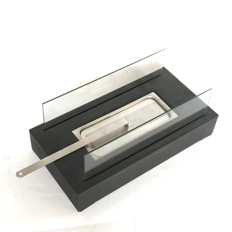 Cross-border supply desktop rectangular fireplace rectangular metal fireplace alcohol fireplace indoor outdoor alcohol stove