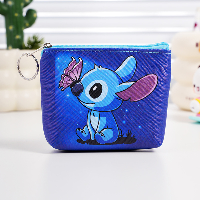 New National Fashion Cartoon Cute Alien Coin Purse Children Women PU Leather Coin Key Storage
