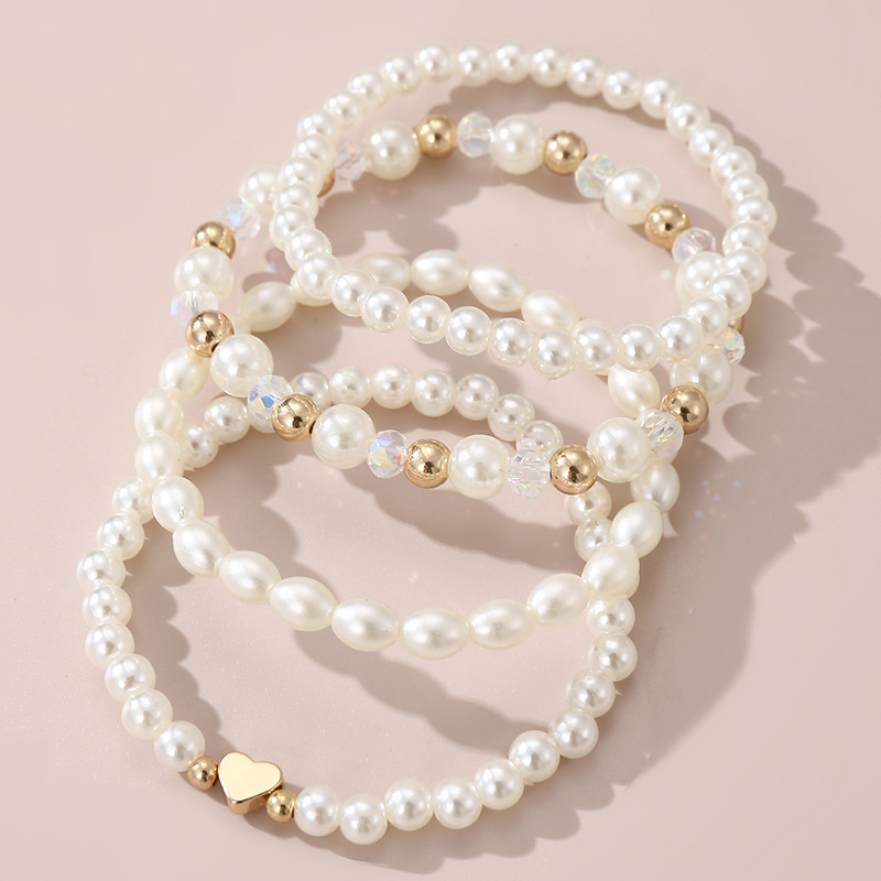 Love anklet light luxury high-end jewelry children's friends girlfriends birthday gift multi-piece jewelry