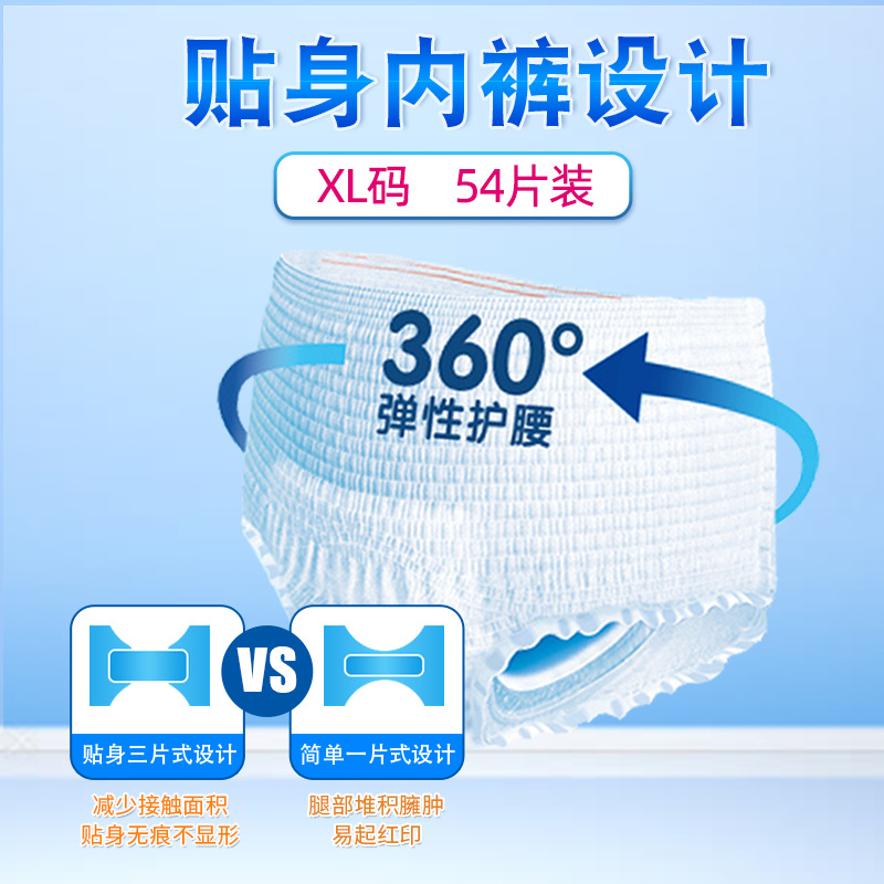 Chengyu adult pull-up pants diapers for the elderly xl underwear diapers for the elderly adult men and women