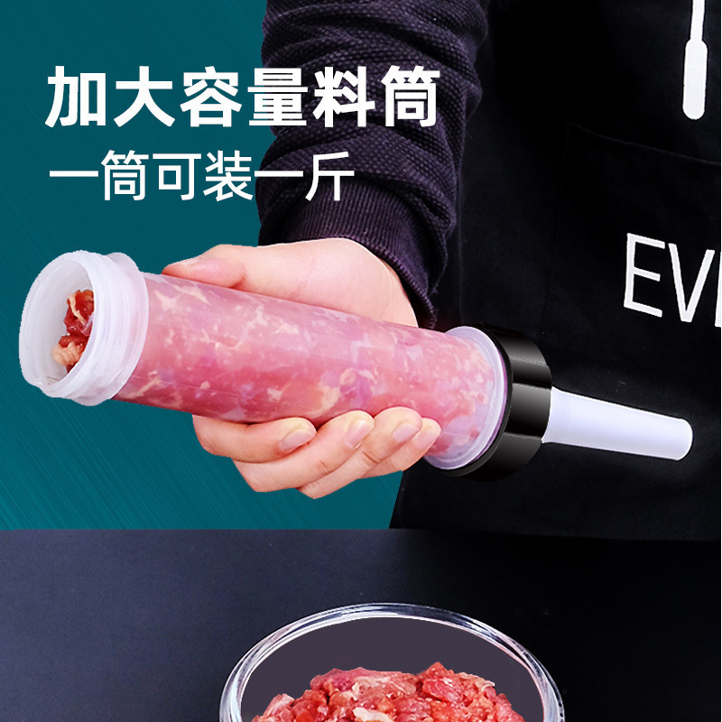 Handmade sausage syringe small sausage machine manual sausage filling machine household tool hand push sausage filling sausage