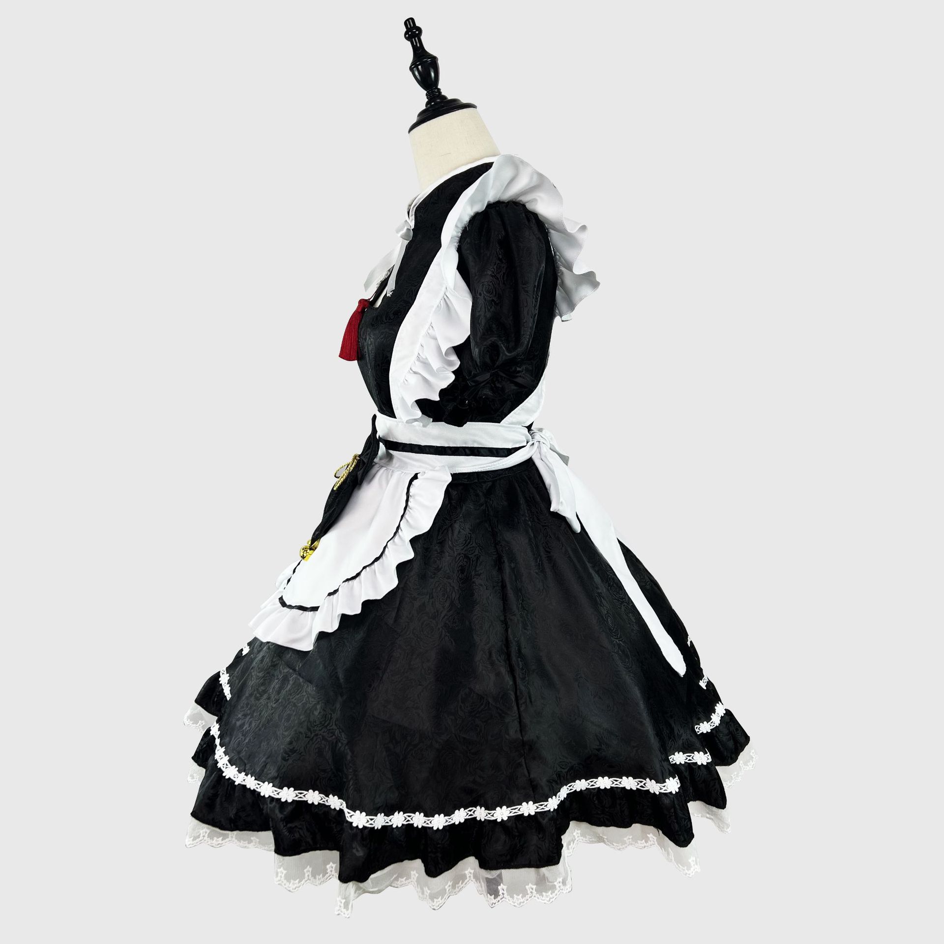 Original New Style ~ Chinese Style Jacquard Lolita Dress Maid Clothing plus size Maid Clothing COS Performance Clothing