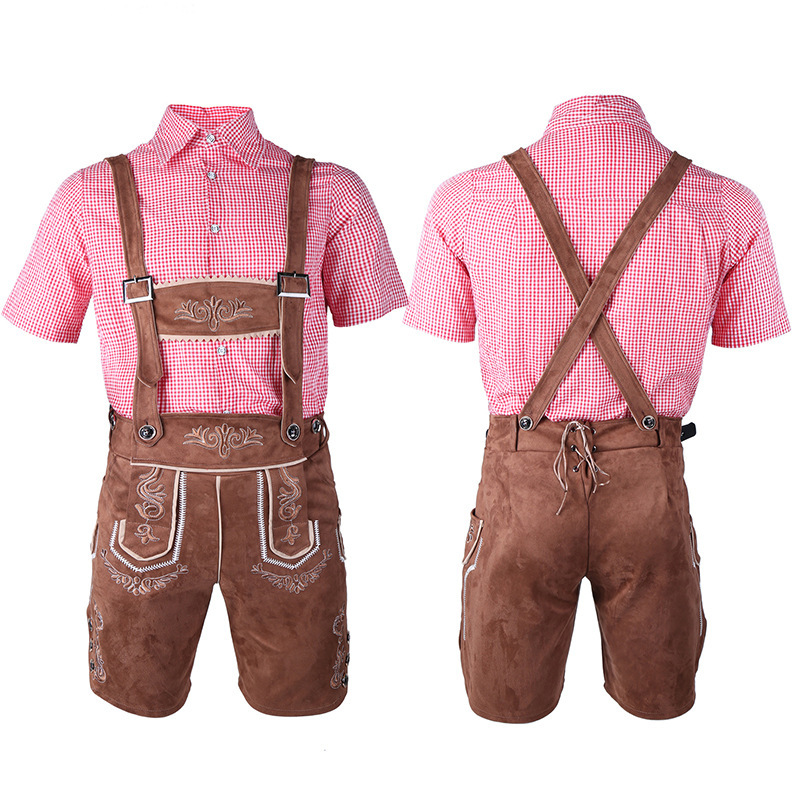 Cross-Border Export of German Oktoberfest Clothing Bavarian Traditional Adult Male Party Folk Celebration Event Suit
