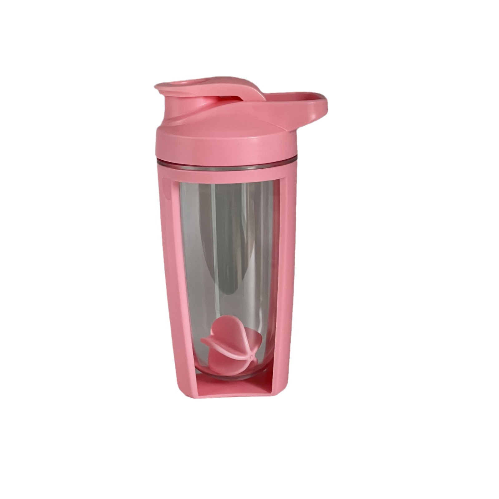 500ml portable plastic double-layer shake Cup with scale milk shake Cup protein powder Cup fitness sports Cup logo