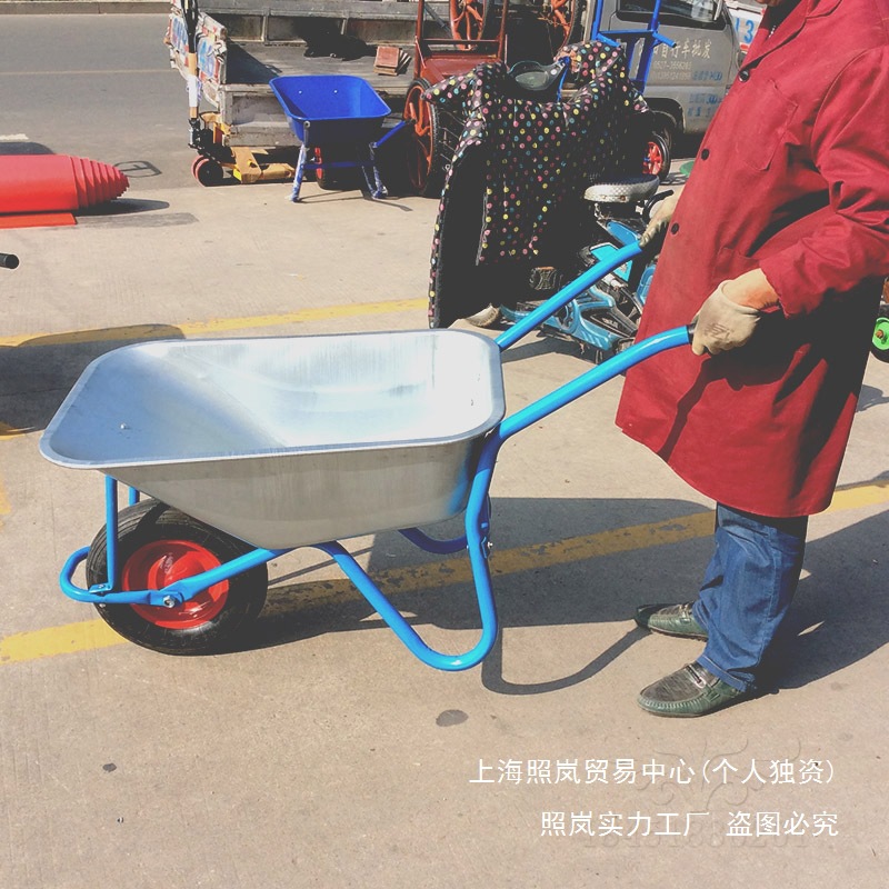 Одноколесная тележка для строительного участка, сельскохозяйственный самосвал, ручная тележка