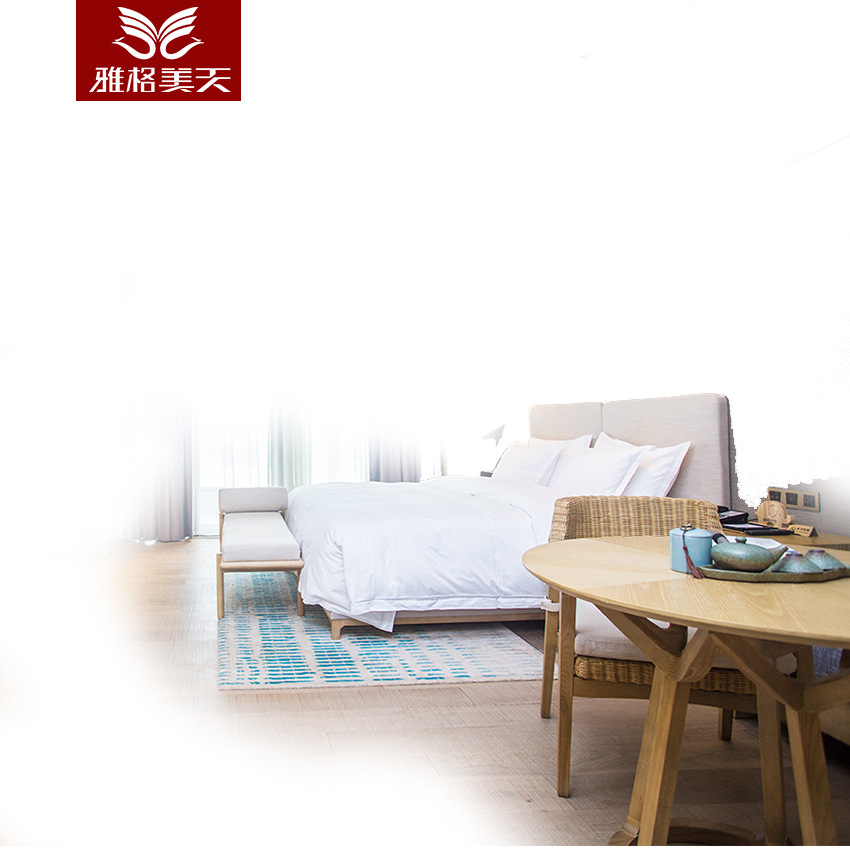 Hotel Solid Wood Furniture Customization, Complete Set of Furniture Customization, Hotel Furniture, Large Bed, Guest Room Customization, Complete Set, Sample Customization