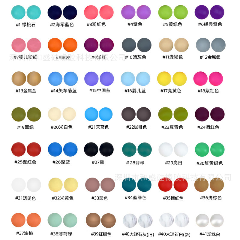 In stock wholesale 12MM silicone round beads food grade baby teether molar necklace jewelry diy silicone loose beads