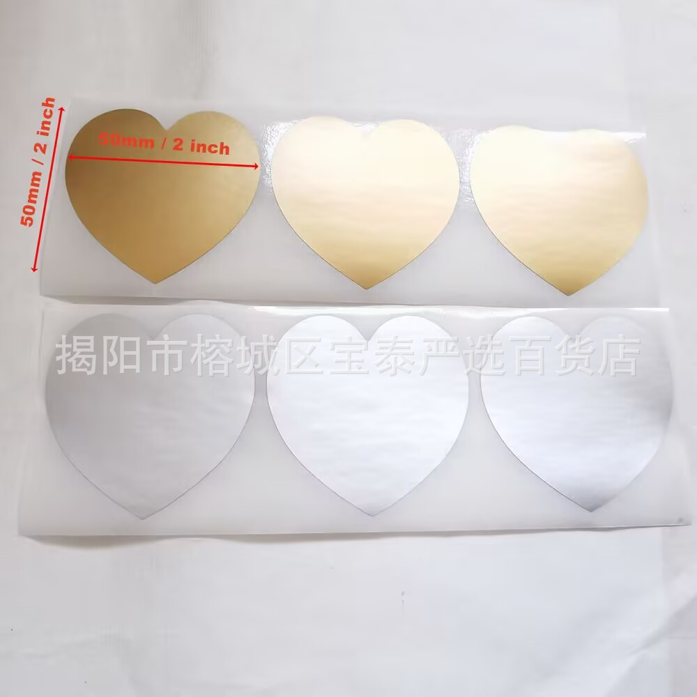 Scratch-Off Coating Scratch-Off Lottery Scratch-Off Film Scratch-Off Silver Heart-Shaped Scratch-Off Film Heart Peach Heart Scratch-Off Film