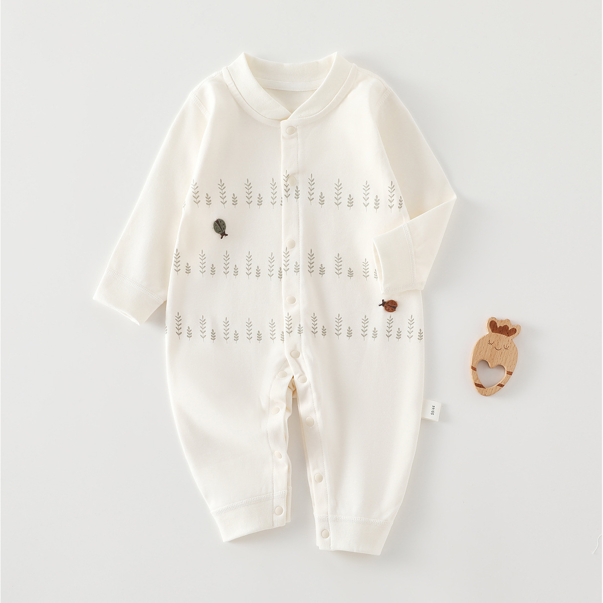 Baby Jumpsuits, Spring & Fall Pure Cotton Clothes, Newborn Baby Clothes, Long-Sleeved Clothes for Going Out, Male and Female Baby Clothes for All Seasons