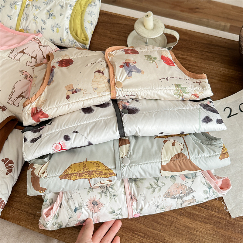 New National Standard 90 White Duck down Kidsren's down Vest Girl Baby Warm Vest Baby down Vest