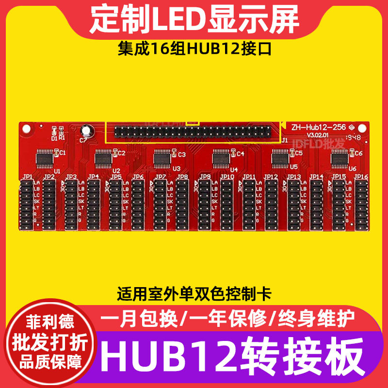 Наружный цифровой рекламный щит одно- и двухцветный LED дисплей контрольная карта адаптерная плата 16 комплектов HUB12-256 интерфейс