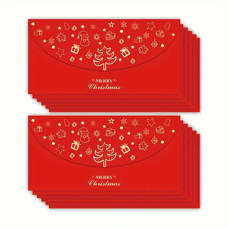 2025 Christmas Season New Products in Stock Chrismats Red Envelope Hot Stamping Gift Bag Snap-On Red Envelope Bag