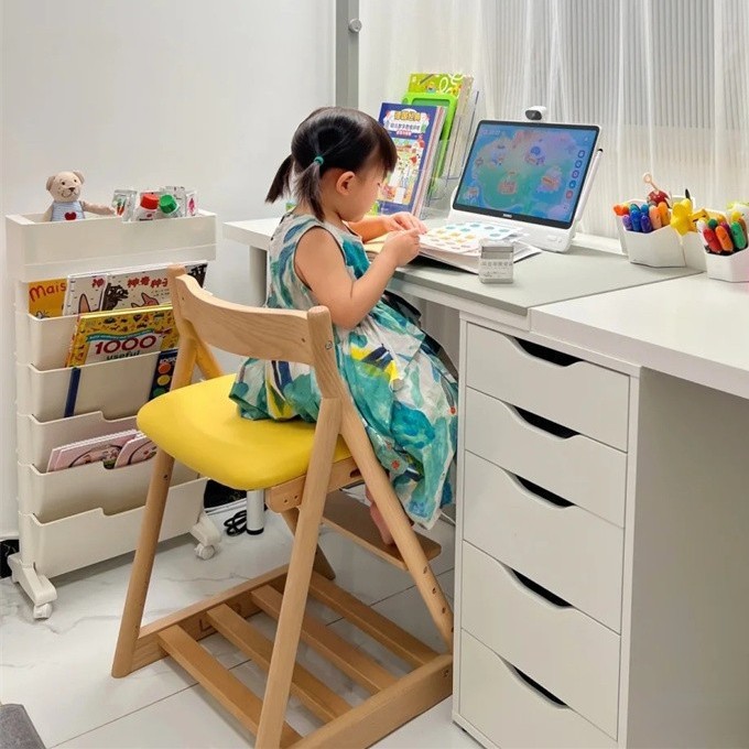 Выбор Faroro, детский стол, стул из массива дерева, регулируемый обеденный стул