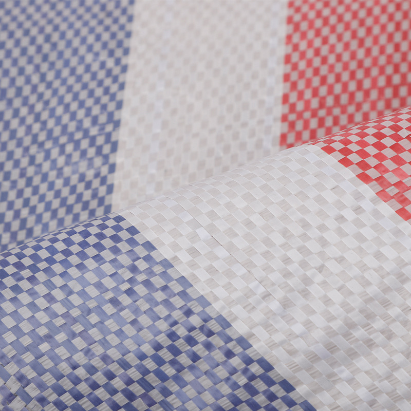 Single-mode regular once ordinary color strip cloth PP single film three-color tarpaulin rainproof and dustproof plastic tarpaulin industrial decoration