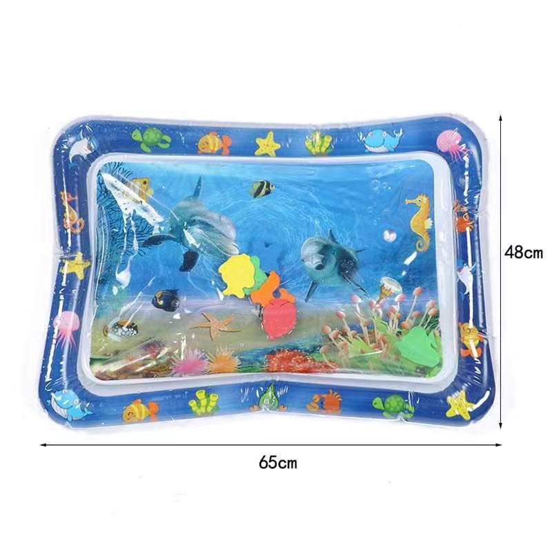 Baby multi-specification racket water pad children's game ice pad inflatable water injection marine life crawling pop pad wholesale