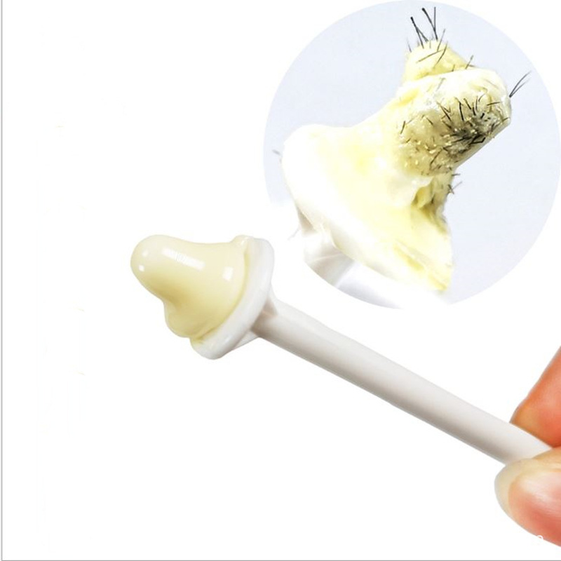 Foreign trade special nose hair wax stick plastic nose hair special hair removal wax applicator stick two-in-one multifunctional applicator stick
