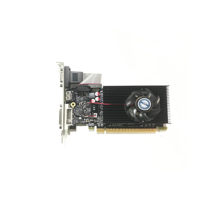 Huazhi new packaging GT610 2G DDR3 memory small chassis half-height dual-screen entry graphics card warranty for 2 years
