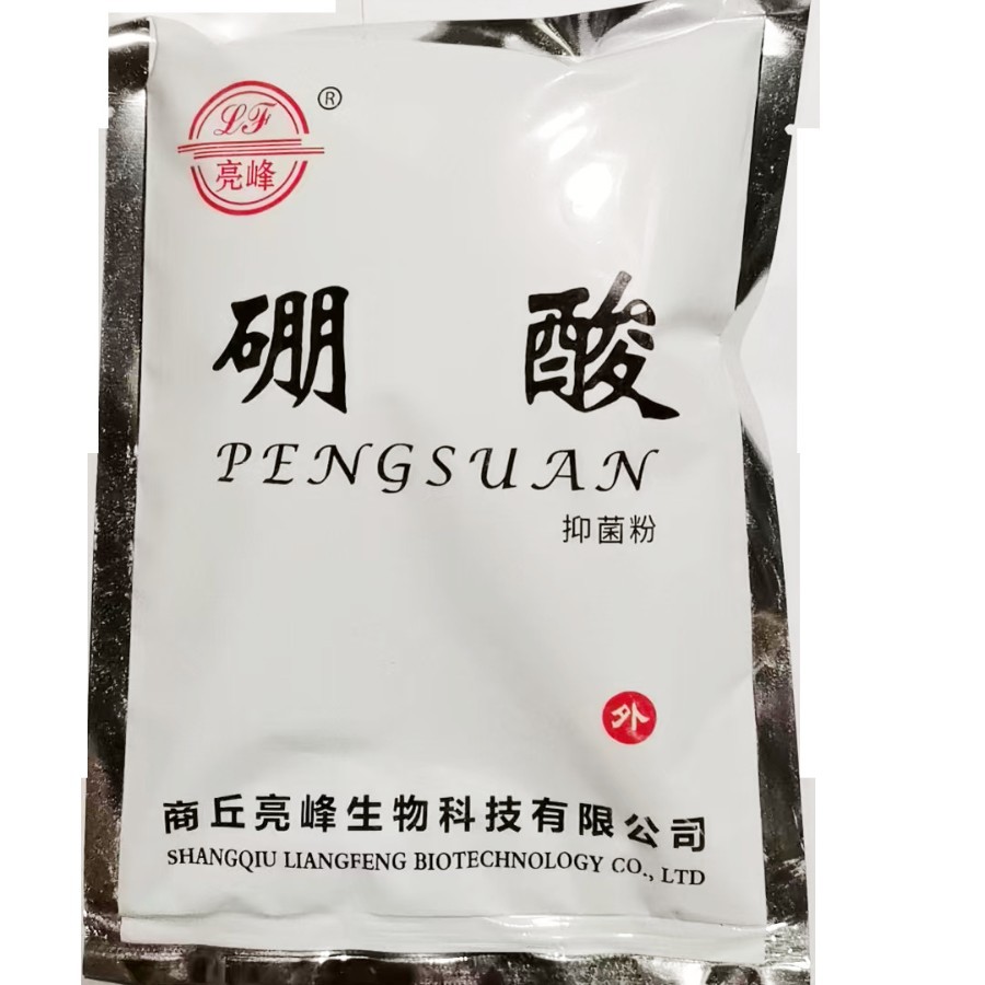 Liangfeng Boric Acid Powder Can Be Used to Repel Cockroaches and Can Be Used with 3% Solution Water for External Use to Treat Ear Mites. Bagged External Disinfectant Powder