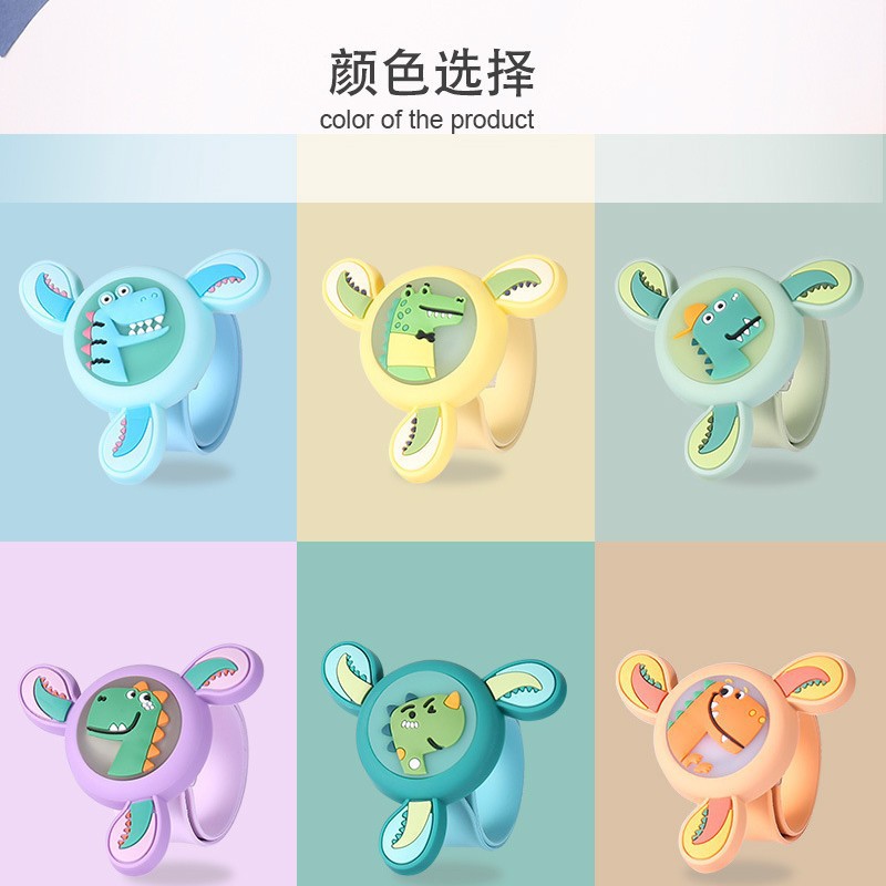 Children's Rotating Gyro Mosquito Repellent Bracelet Baby's Luminous Watch Snap Ring Big Man Anti-mosquito Bite Artifact Bracelet