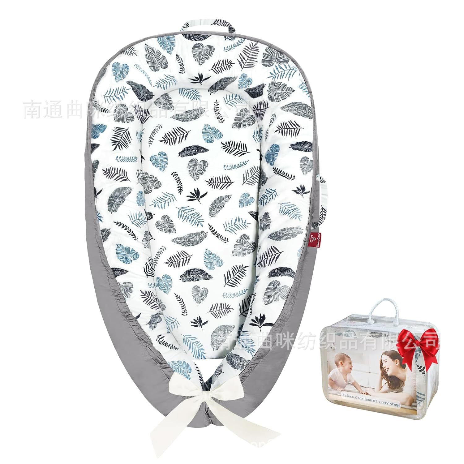 Кроватка из хлопка Amazon, портативный детский реклайнер, съемный и washable, мобильное гнездо, против давления