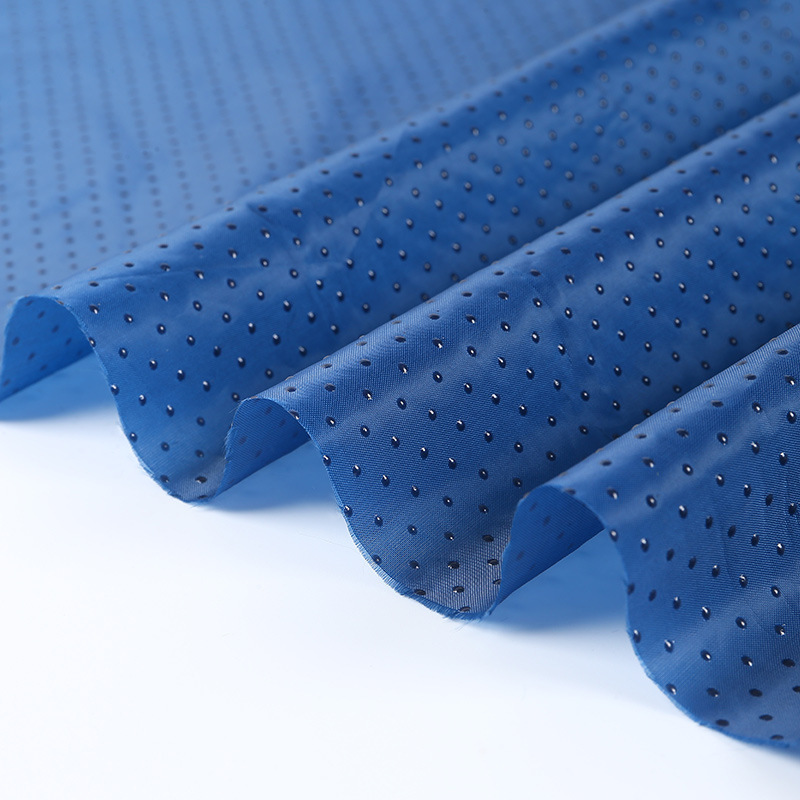 Spot 190t Polyester Taffeta Full Polyester Anti-Slip Fabric Bead-Shaped Anti-Slip Design Drop Plastic Cushion Pillow Fabric