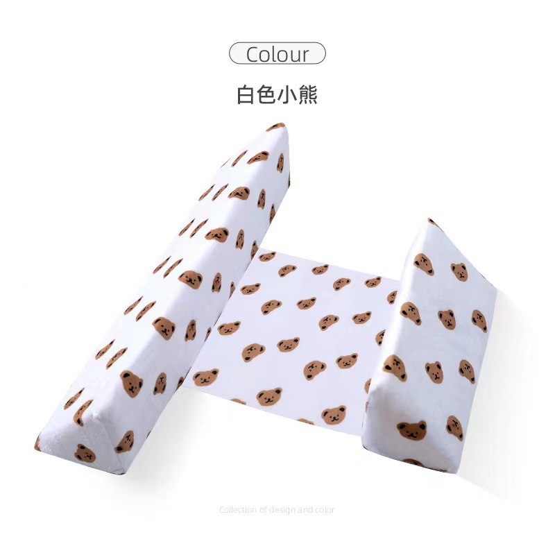 Baby styling pillow anti-rollover anti-pressure anti-spitting positioning pillow manufacturers triangle pillow anti-deflection head removable and washable cross-border