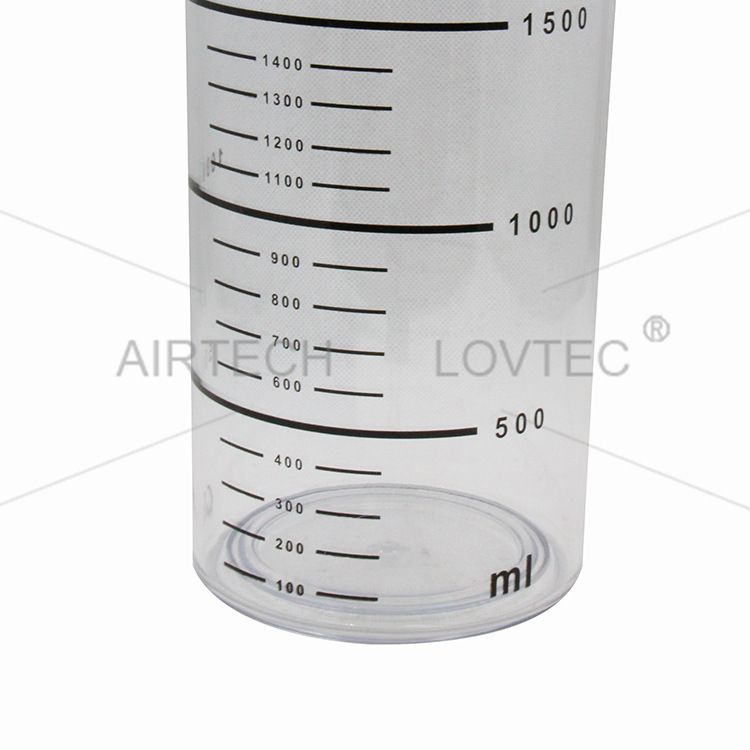 Sputum suction machine accessories 2LPC plastic bottle negative pressure bottle