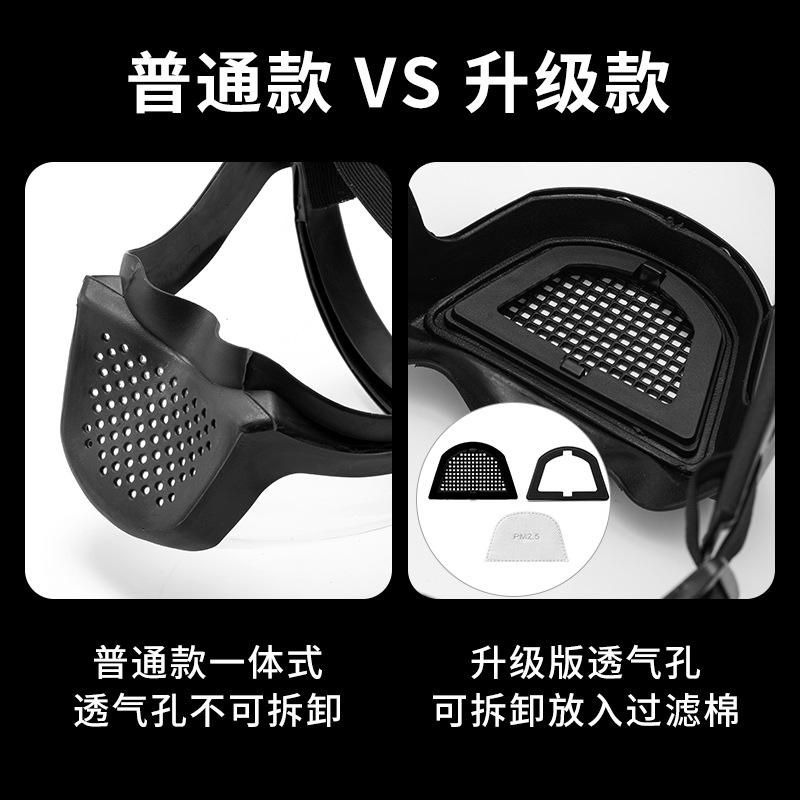 Protective mask horse head full surround semicircular pc protective mask anti-fog electric welding dustproof sand goggles wholesale