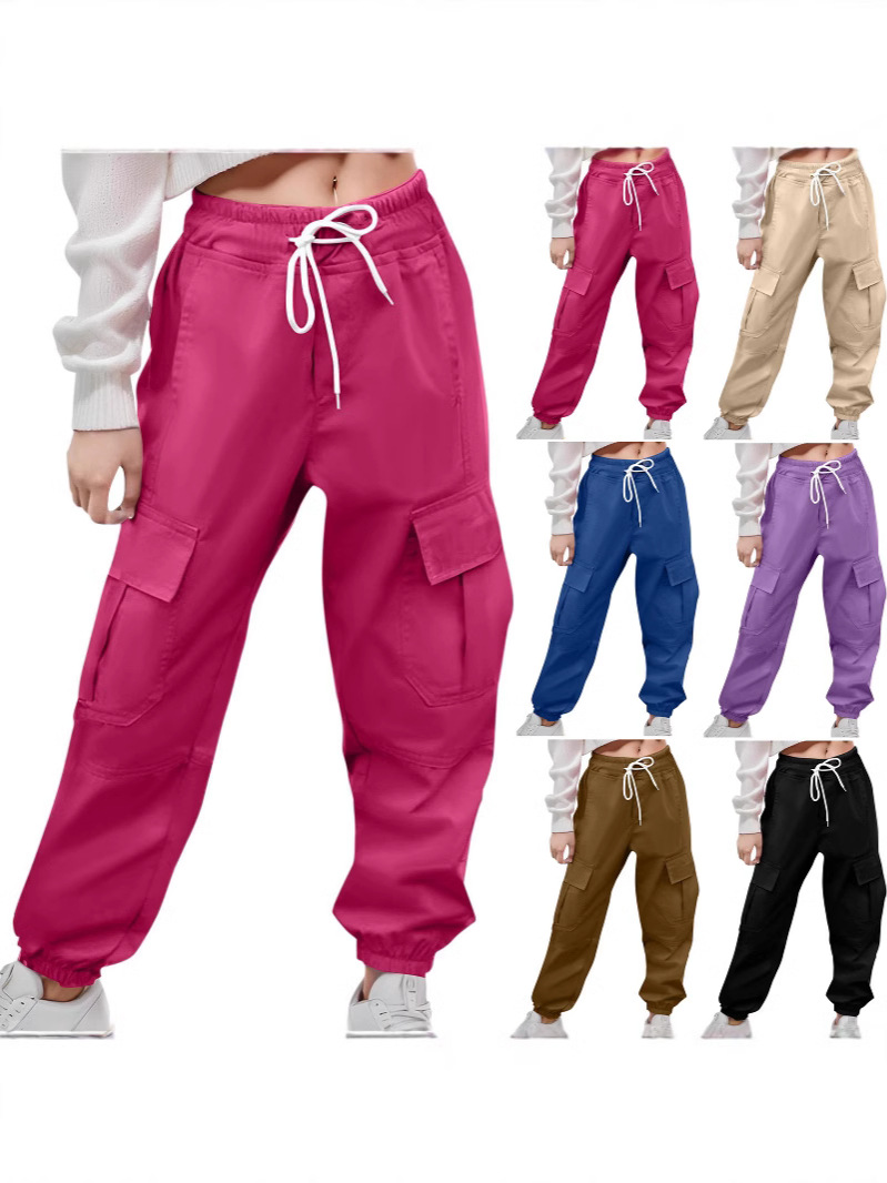 Оптовая детская одежда осенью, комбинезоны для девочек весной и осенью, многокрасочные повседневные брюки в западном стиле