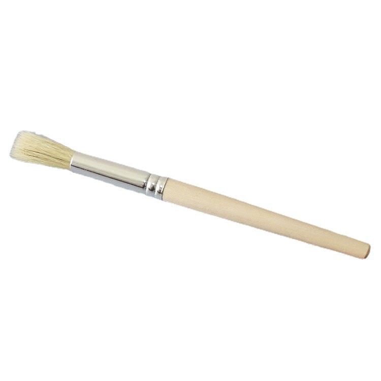 Hand Grinder Brush Coffee Powder Cleaning Brush Electric Grinder Cleaning Brush Manual Bristle Round Head Wooden Handle Brush