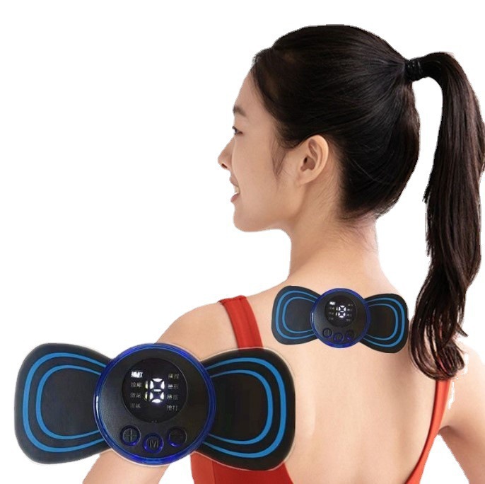 Cervical Spine Massager Multifunctional Waist Back Pocket Massage Patch Pulse Smart Muscle Relaxation Massager Pad