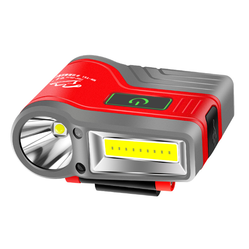 Hana induction headlamp fishing special night fishing cap clip lamp strong light charging super bright large capacity head-mounted bait lamp